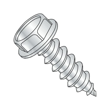 Newport Fasteners Sheet Metal Screw, #8-18 x 1/4 in, Zinc Plated Steel Flange Hex Head External Hex Drive, 18000 PK 883225-18000